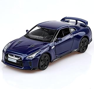 1/36 Scale Nissan R35 Diecast Model Cars,Pull Back Vehicles Nissan GTR R35 Toy Cars,Cars Gifts for Boys Girls Blue