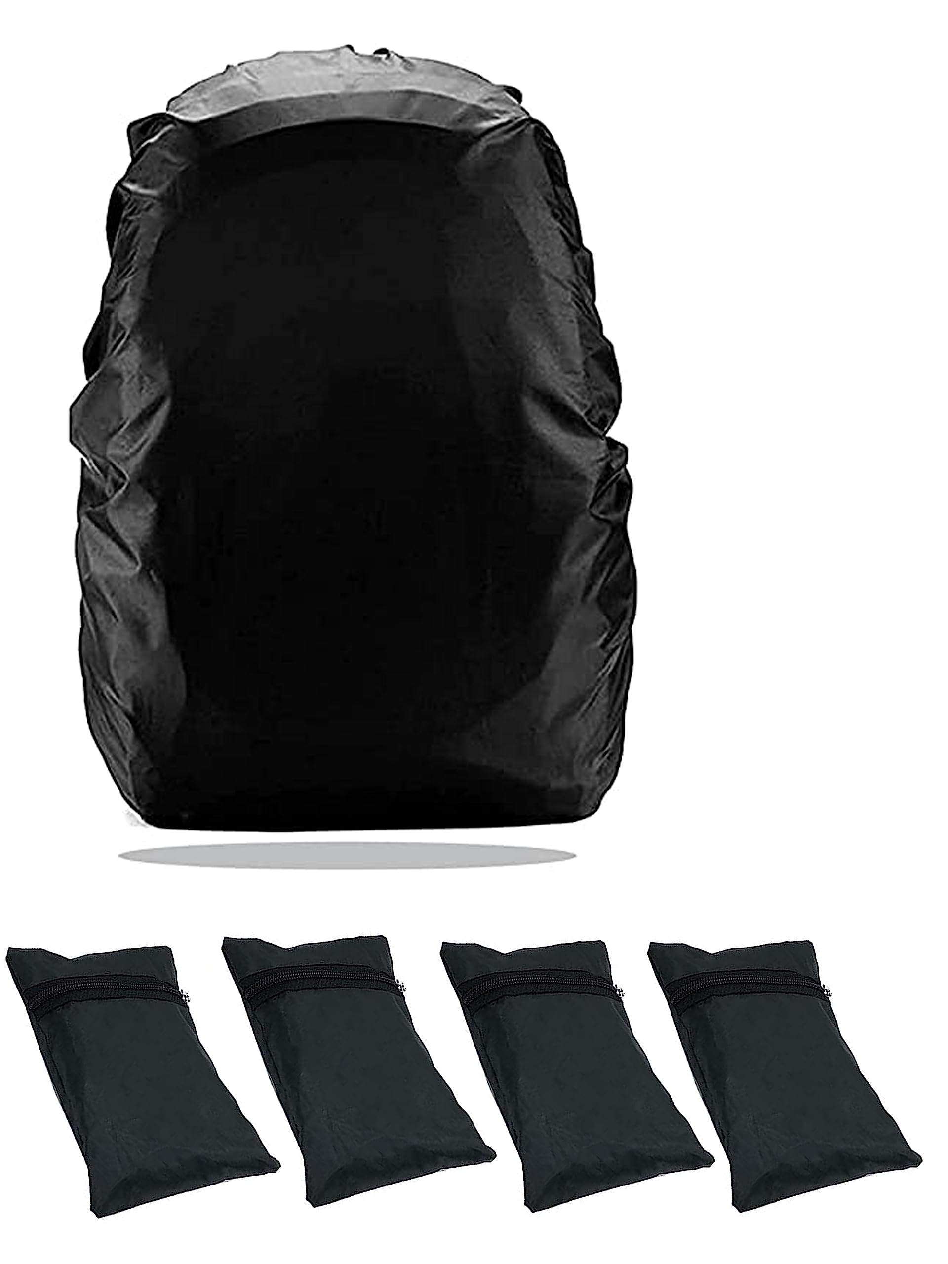 Homeistic Applience Rain/Dust Proof Cover for Backpack with Pouch, Dustproof/Waterproof Cover for School, College,Office, Trekking/Camping Bags (30L-40L, Pack of 4)-image-26