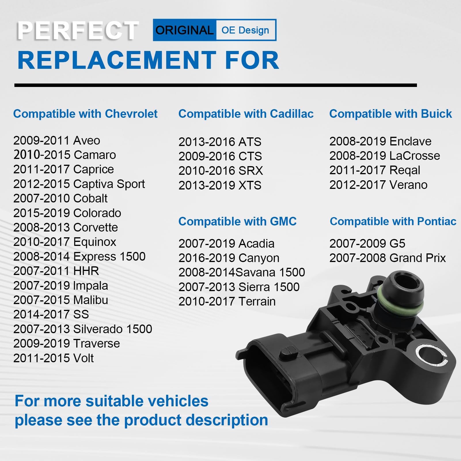 Snapklik.com : 12591290 55573248 Map Sensor For Chevy Camaro Silverado ...
