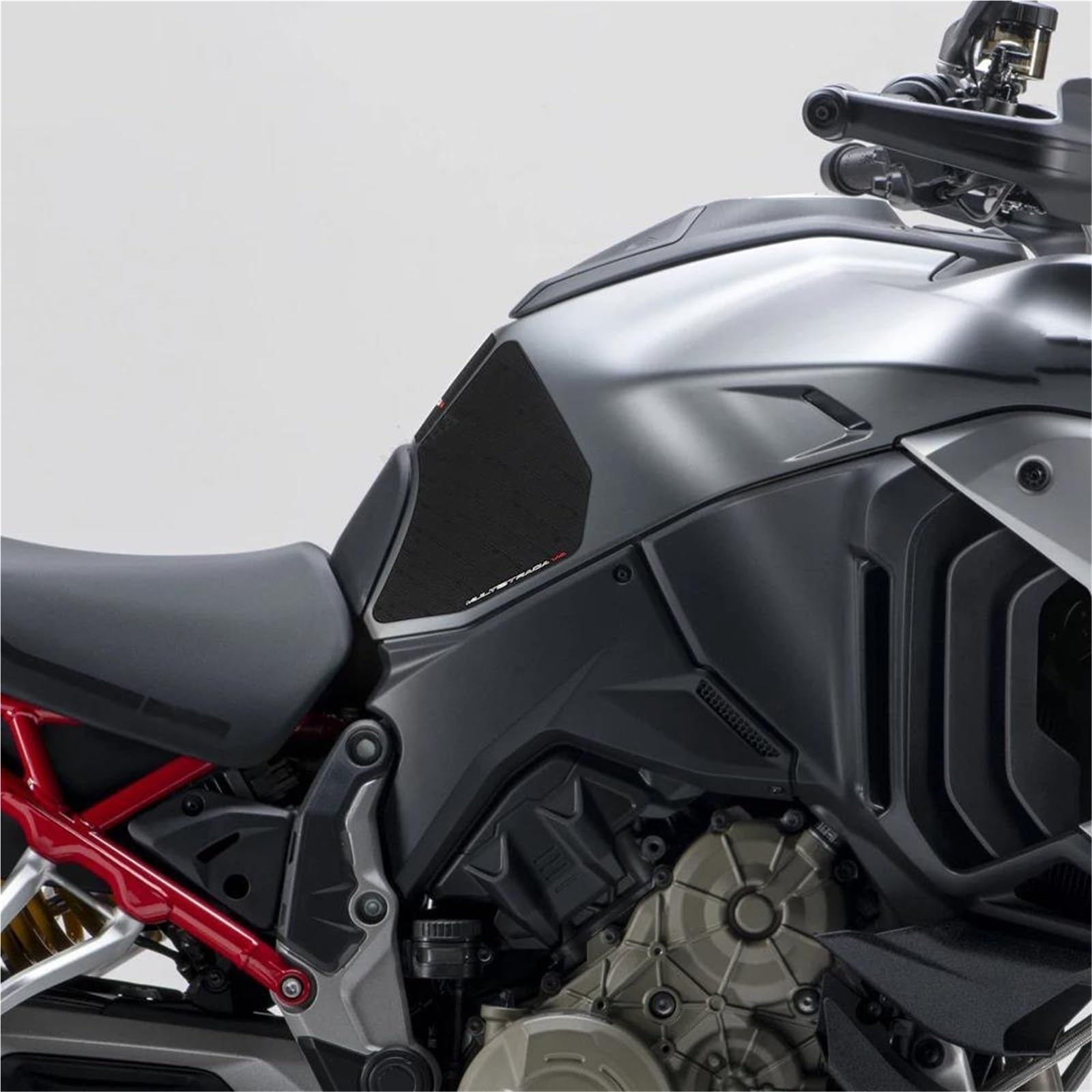 Trazione Pad Adesivo Laterale per Serbatoio Carburante per Ducati Multistrada V4 S V4S V 4S 2021, Protezione Antiscivolo per Serbatoio Protezione Serbatoio Adesivo per Moto