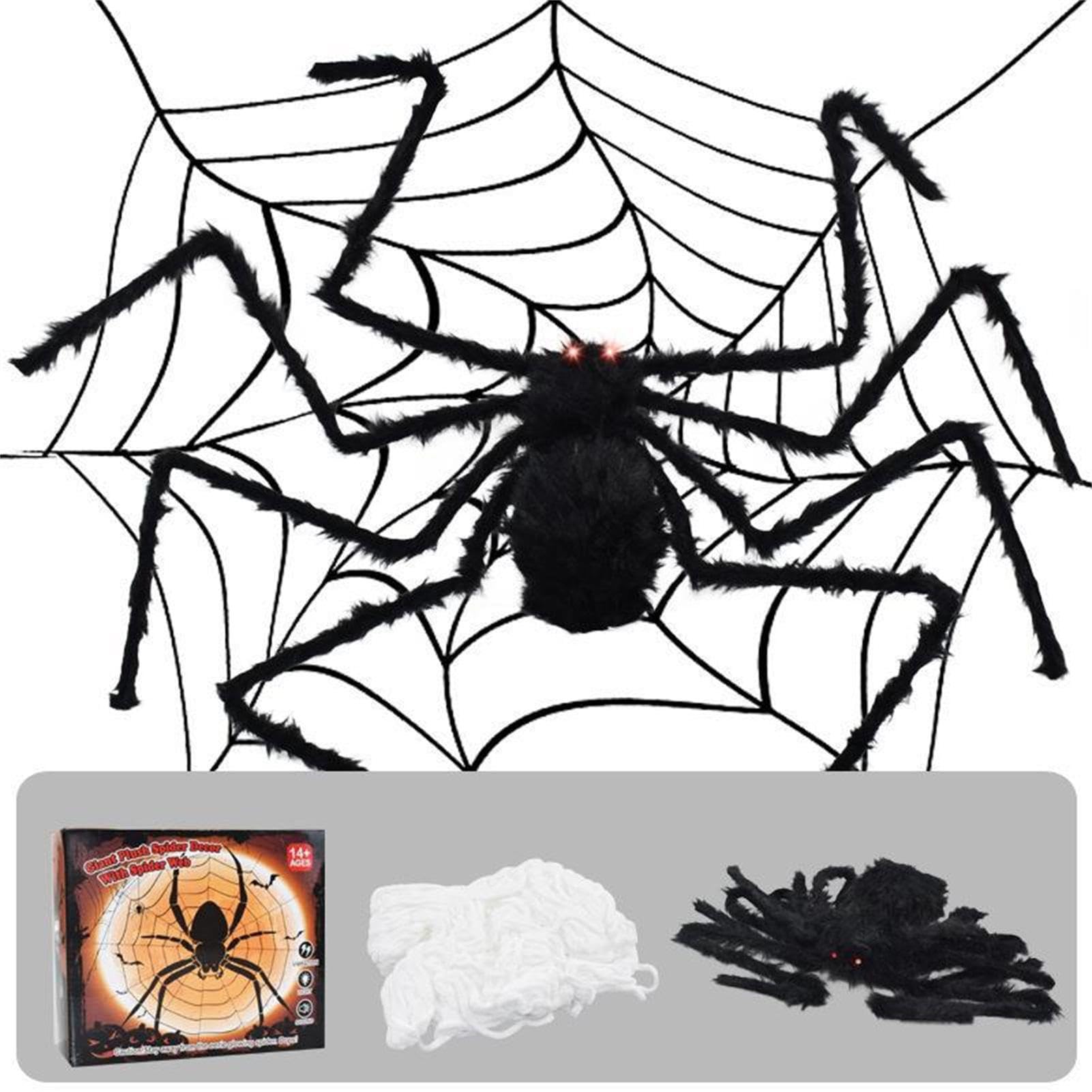 Grande ragnatela decorazioni di Halloween | Controllo vocale