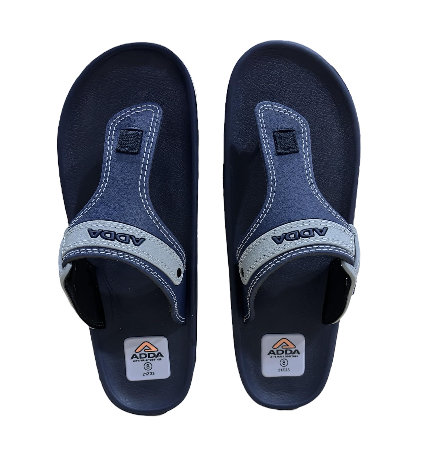 ADDA EXPLORER-1 || Durable & Comfortable || EVA Sole || Lightweight || Fashionable || Super Soft || Outdoor Slipper || Slippers & FlipFlops for Mens.. (NAVY/LT.GREY, 7) (B0D93W3KV5) Amazon Price History, Amazon Price Tracker