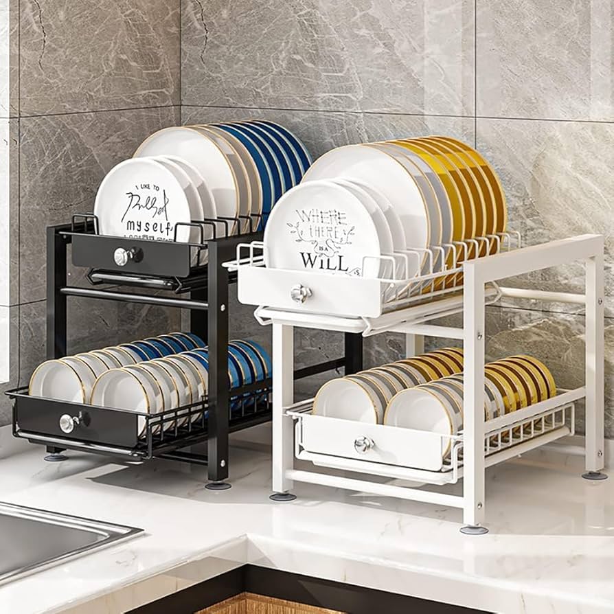 水切りラック　食器棚 水切りかご シンク上 水切り 2段K 楽天市場】水切りラック 2段 伸縮式 水切りカゴ 大容量 水切り