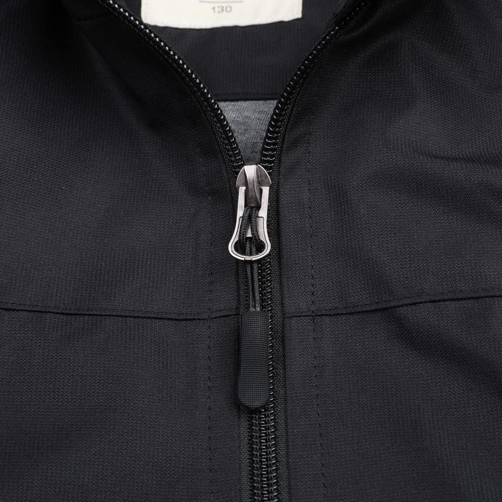 Boys Girls Rain Jacket Hooded Windbreaker Lightweight Waterproof Raincoat for Kids - Image 4