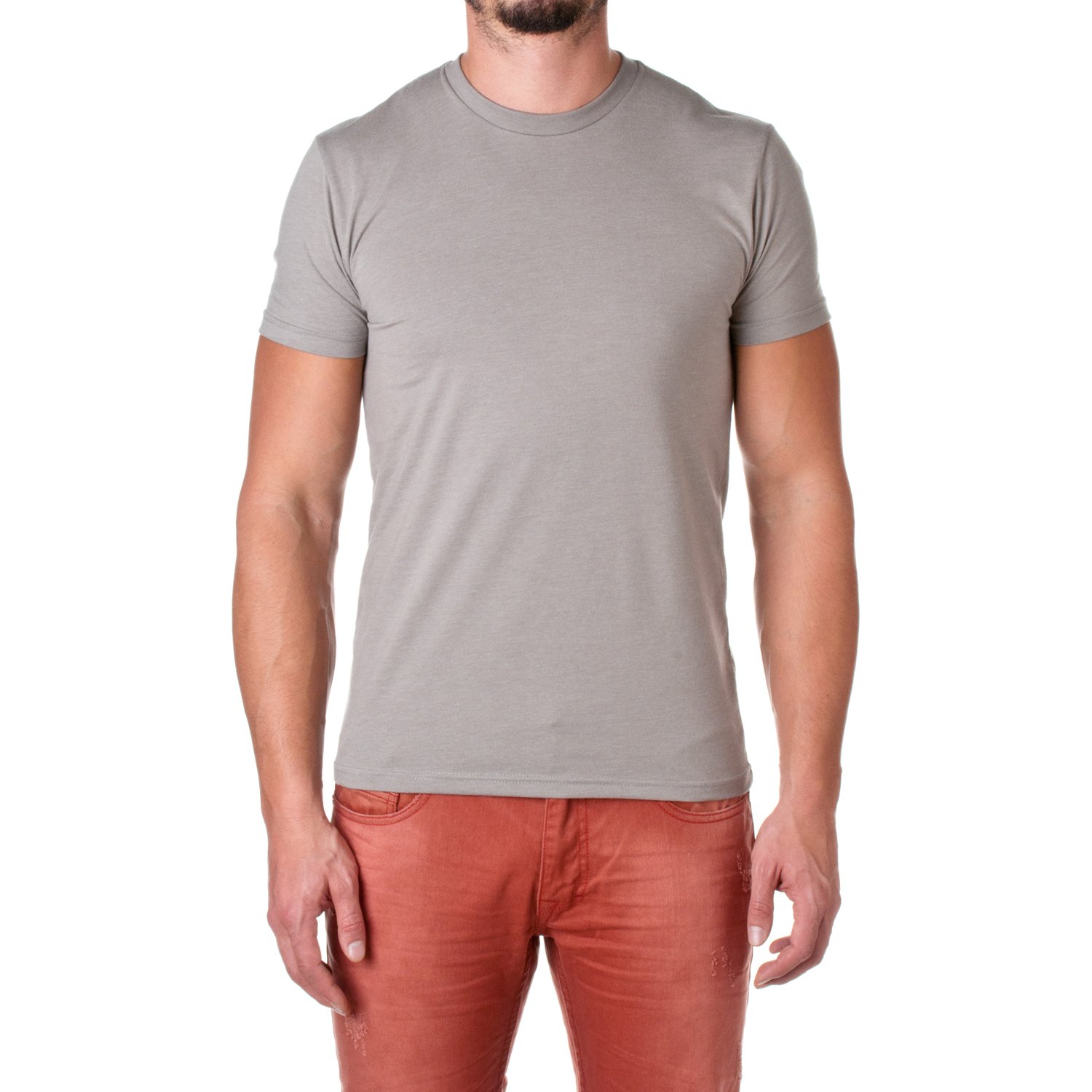 Next Level mens Next Level Premium CVC Crew(N6210)-STONE GRAY-L
