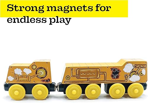 Miniatura 5 de Zany Trains Serie 1  Juego de tren de madera con carga  Compatible con todos los juegos de trenes de madera  Autos de tren de madera (Las plagas