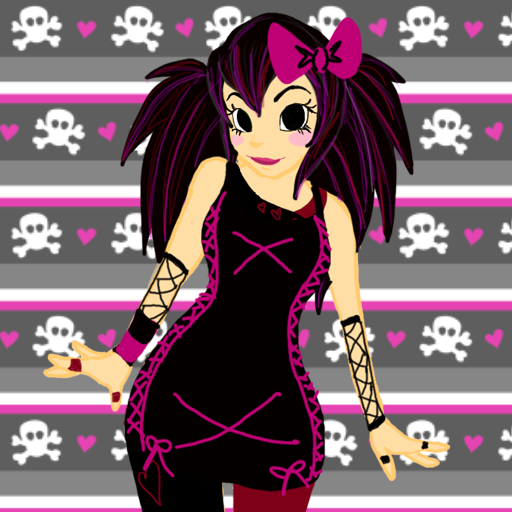 Goth punk queen dress up plus