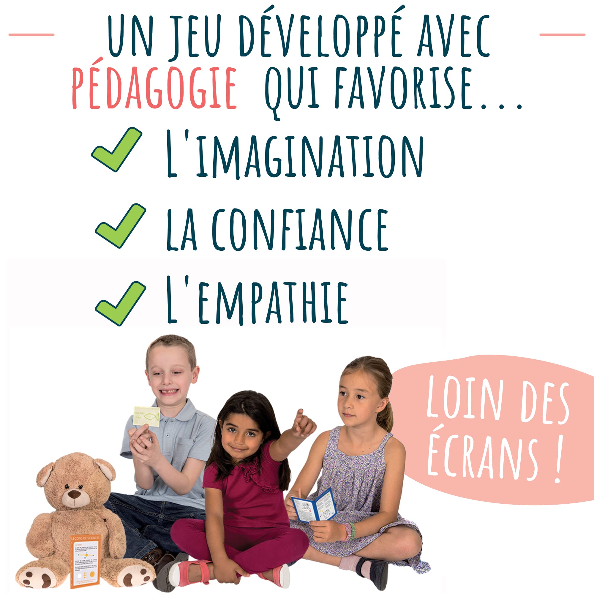 Amulette - Coffret Si J’étais la Maîtresse - Jeu Éducatif 6 à 10 Ans - 80+ Accessoires pour Jouer à la Maîtresse d’École Primaire - Jouet Cadeau Enfant Fille Garçon Métier - Fabriqué en France - GCMA