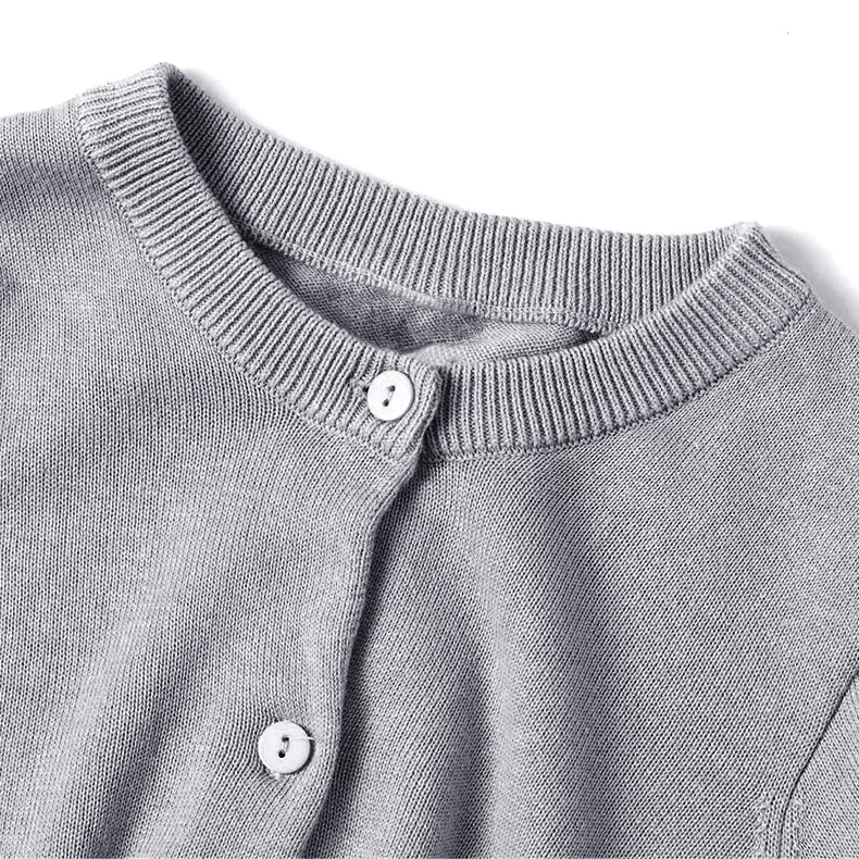 Kids Crewneck Cardigan Sweater Toddler Classic Long Sleeve Button Down Knit Uniform Sweaters for Boys Girls2