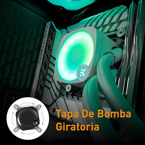 Miniatura 3 de Enfriador de CPU EKWB EK-Nucleus AIO CR240 Lux, digital RGB, blanco