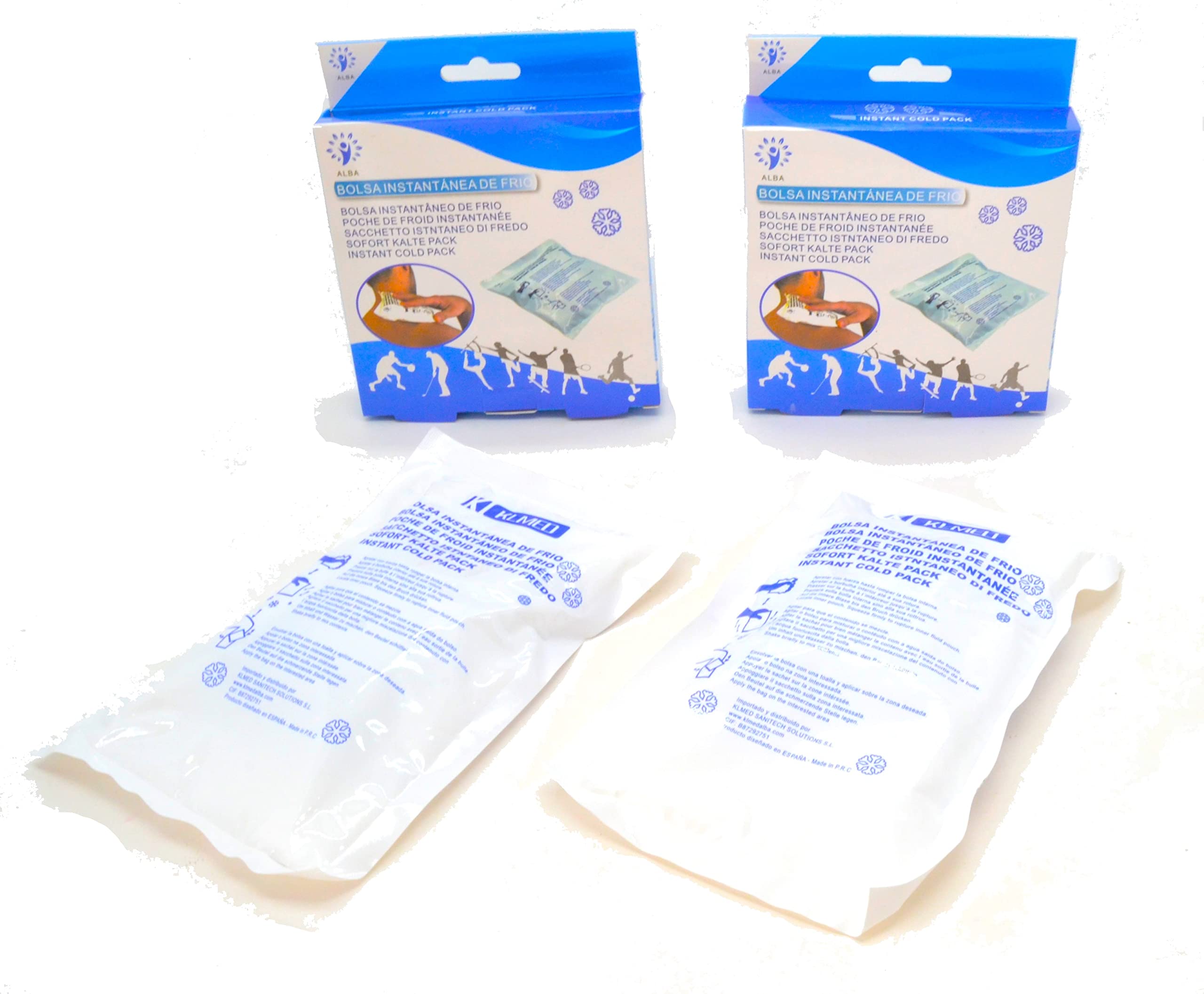 2 x Reusable Compress, Hot and Cold Pack, Ball Bag, Relax Muscles, Soothe Pain, 21 cm x 13 cm Warm Cold (Cold Cool Pack)