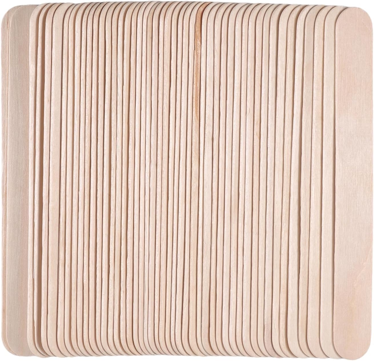 500pcs 6'' Wood Wax Stick, Large Wide Waxing Sticks, Jumbo Sticks,Body Hair Removal Craft Sticks Applicator Spatula