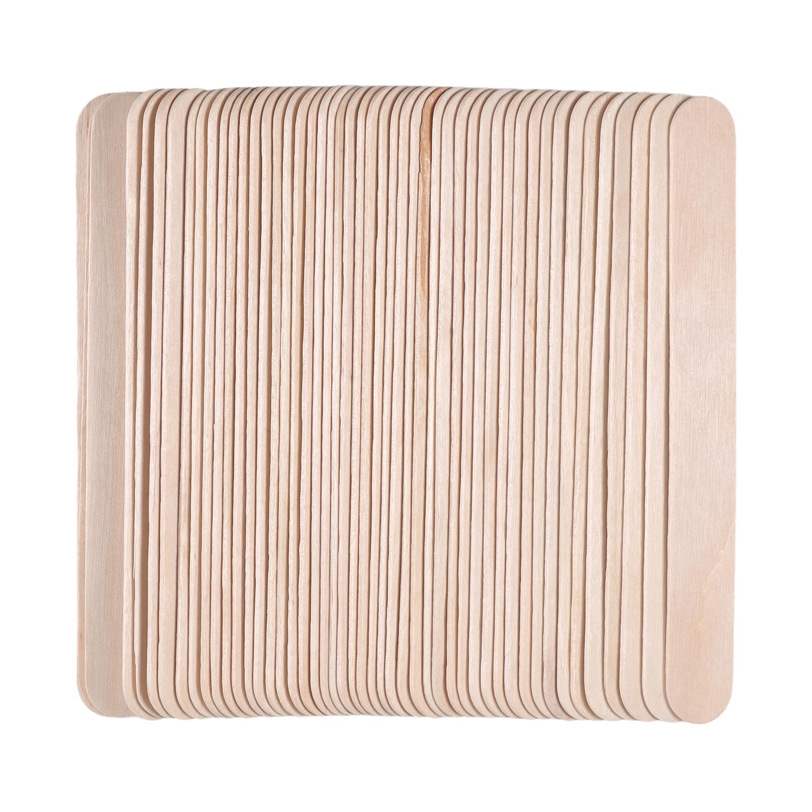500 palitos de madera para manualidades de 5.91 pulgadas de largo, palitos de helado de madera natural para manualidades de madera, palos jumbo, suministros de depilación y encerado, proyectos de arte