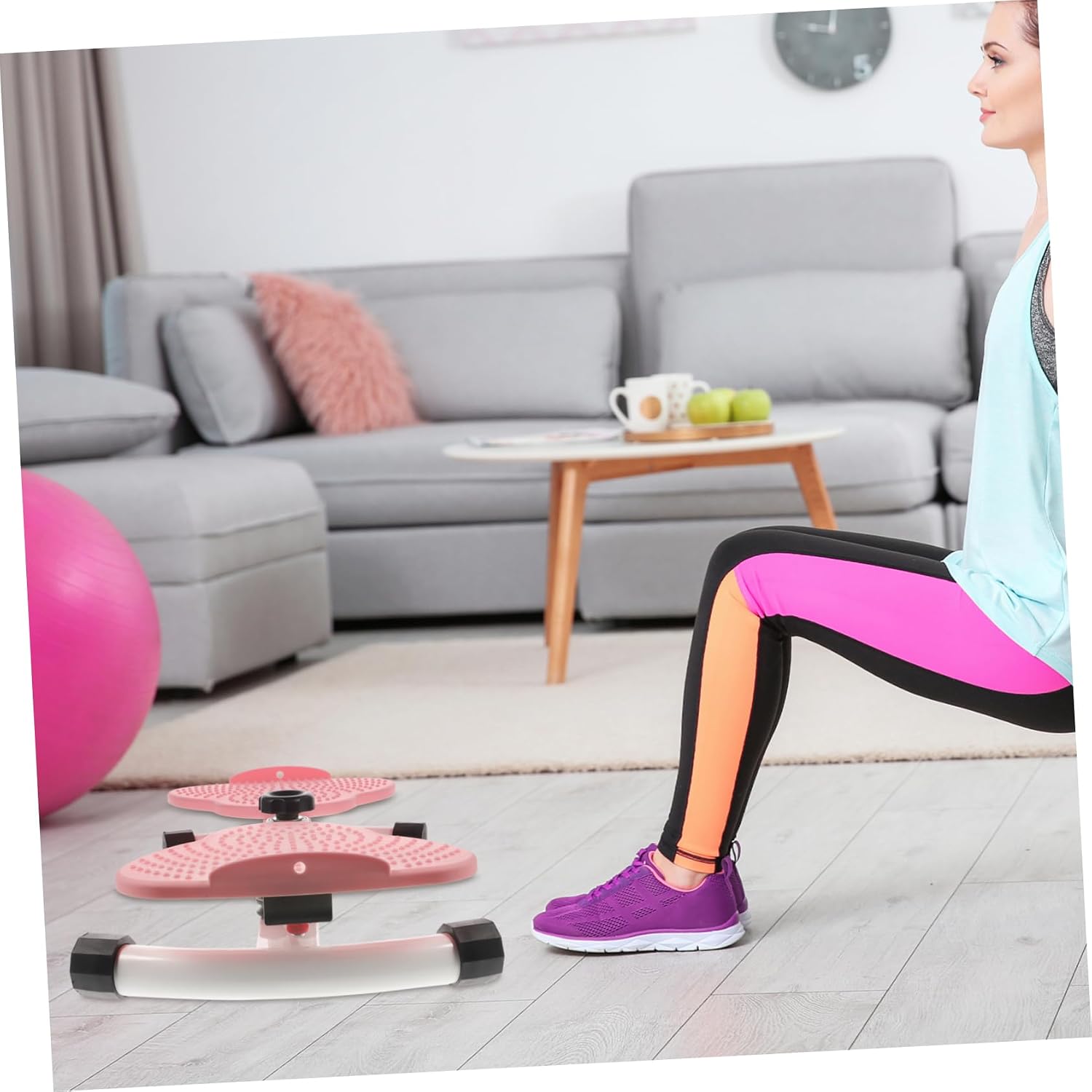 1pc Household Twisting Waist Disc Rotating Board for Home Exercise Core Strength and Stability Fitness Device Silent Design for Waist Workout