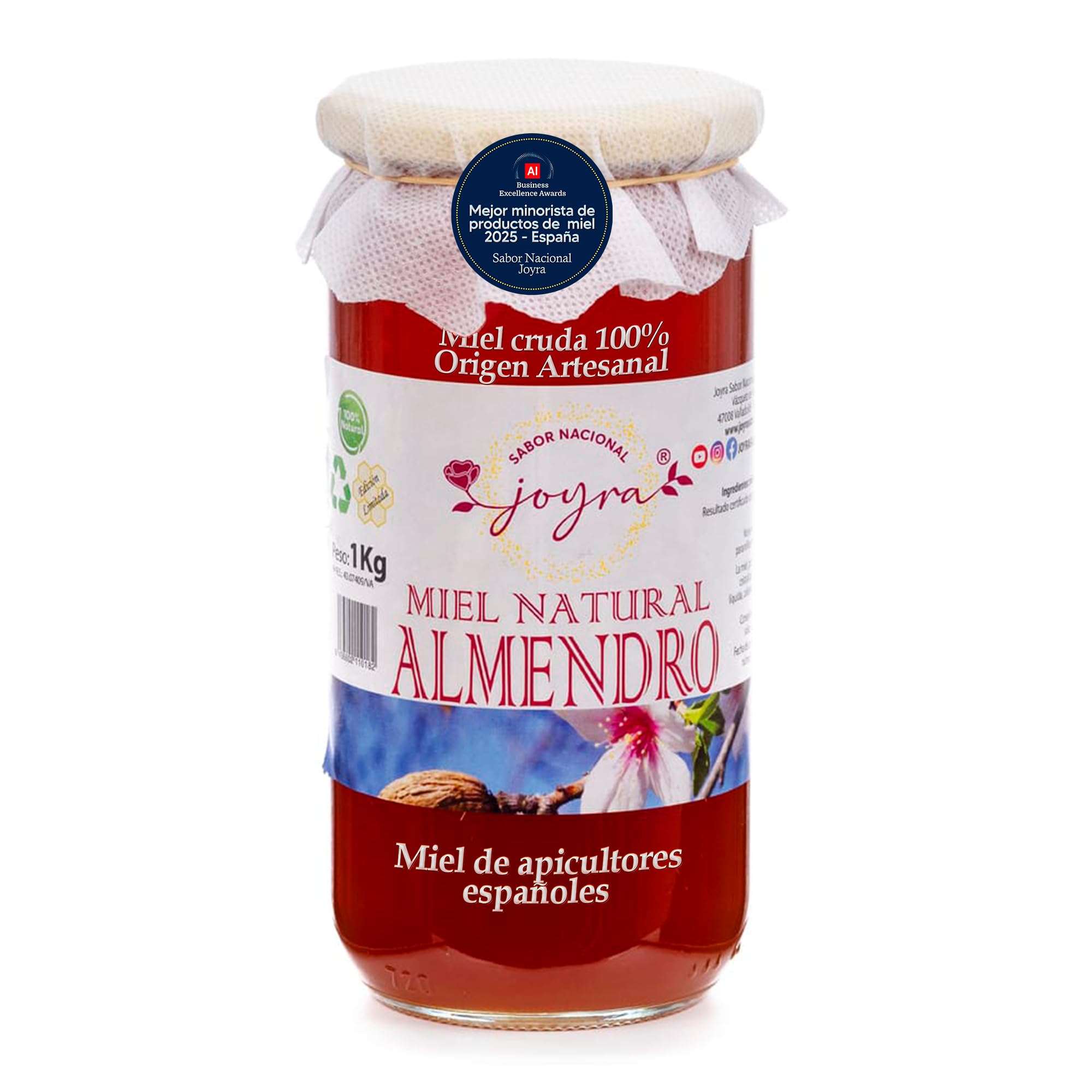 Miel Cruda, 100% MIel Pura de Abeja. Natural y Artesanal. 27 Variedades de sabores, APICULTURA ESPAÑOLA. Sin Pasteurizar, conservan Polen, Enzimas y Antioxidantes. (1 KG, Miel de Eucalipto) — view 16