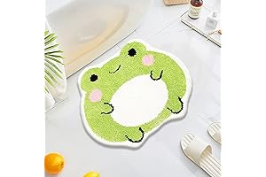 UKELER Kids Bath Mats - Ultra-Soft, Non-Slip, Fun Frog Design