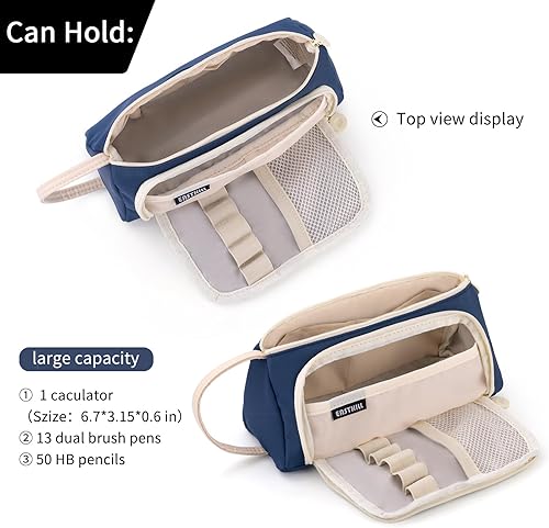 Miniatura 4 de EASTHILL - Cartuchera de gran capacidad, cartuchera simple, material de papelería para la escuela, universidad, oficina, organizador para chicas