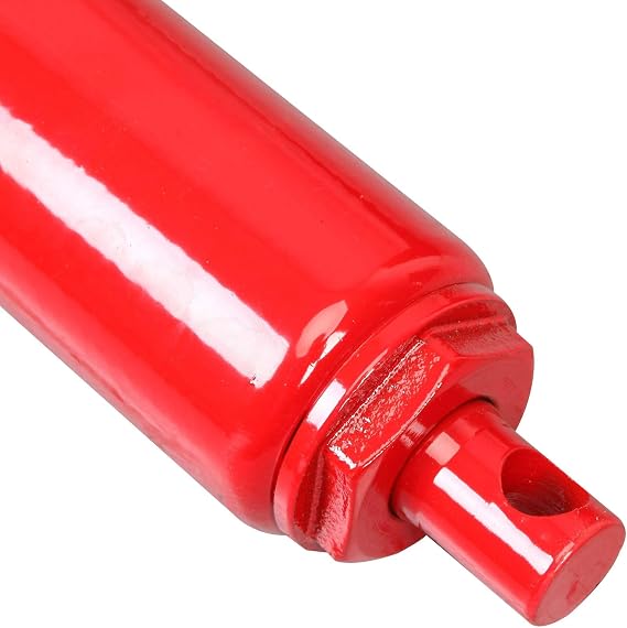 BIG RED 3 Ton (6,000 lb) Capacity Hydraulic Long Ram Jack with Single Piston Pump and Clevis Base (Fits: Garage/Shop Cranes, Engine Hoists, and More) w/Handle, Red, T30306