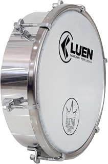 Tamborim 6" Alum - Serie Guetto 6 Afin Tarr Cromada Pele Leitosa