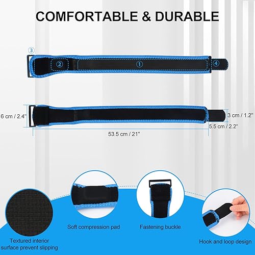 Miniatura 2 de supregear Correa de banda IT  Banda iliotibial de compresión, ajustable, rodilla, muslo, cadera y soporte ITB, estabilizador de tendinitis rotuliana