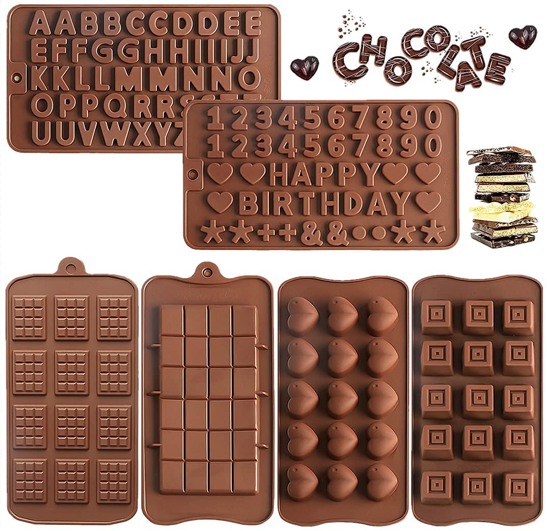 MACKLON Silicone Letter Chocolate Molds, Mini Candy Bar Molds, Break Apart Chocolate,Heart Molds(Pack of 4) Assorted Design (B098249RHK) Amazon Price History, Amazon Price Tracker