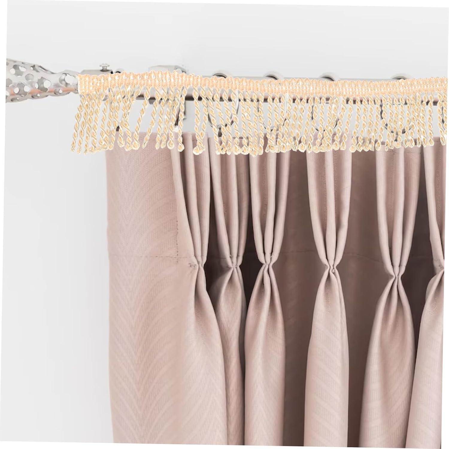 Golden Curtain Tassel Trim Roll for Sewing DIY Home Decoration