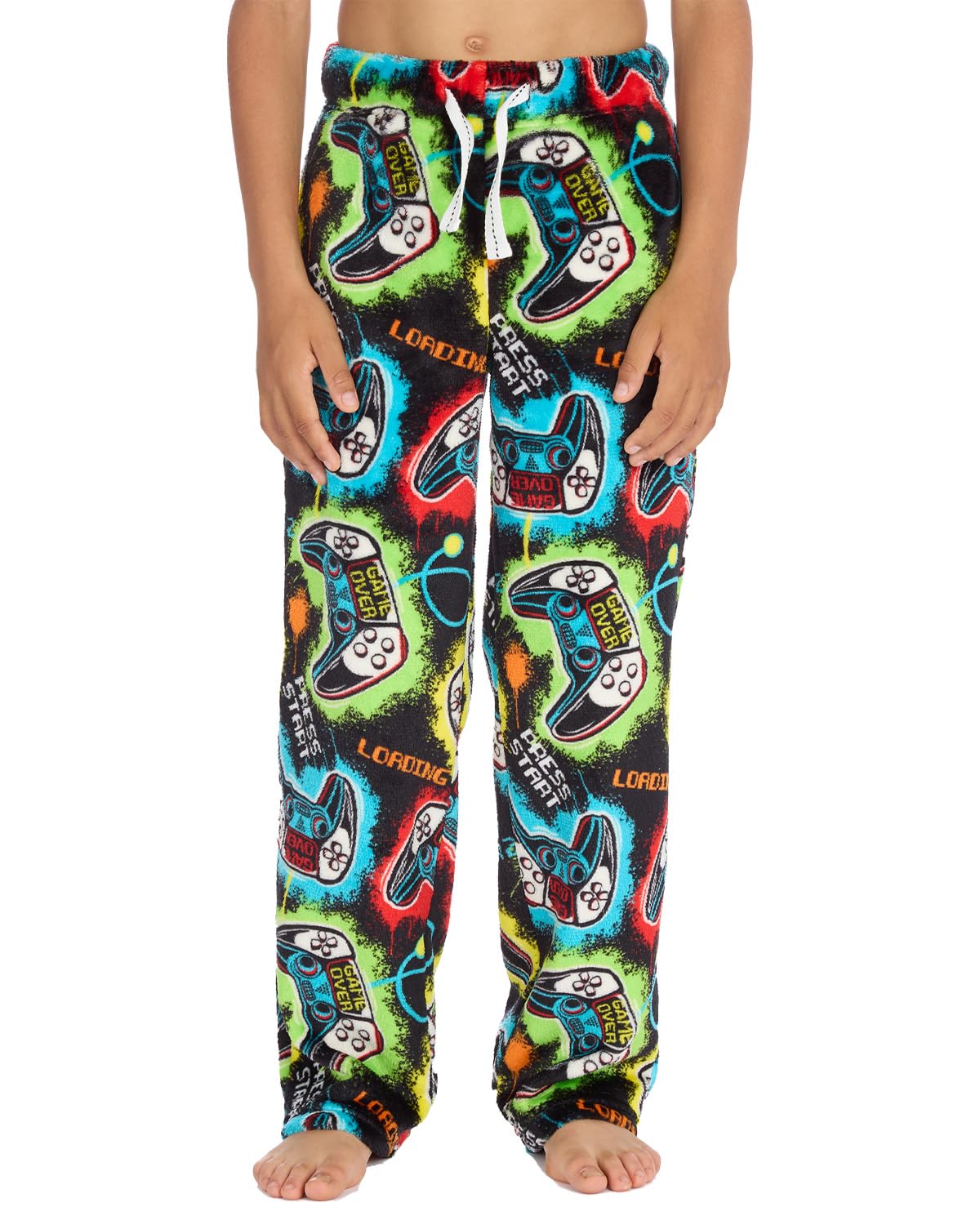 Pantalon de survêtement en pyjama polaire pour hommes Tom Franks M-2XL, unis ou à motifs