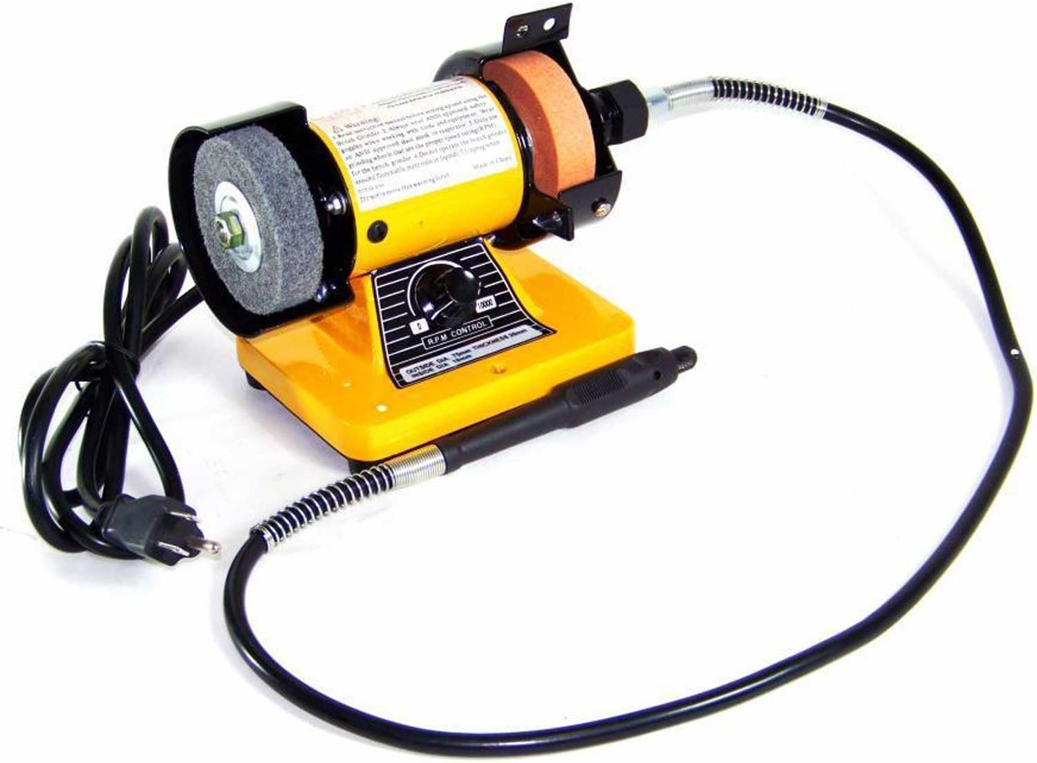 Rotary Flexible Shaft Die Carving 3" Mini Bench Grinder