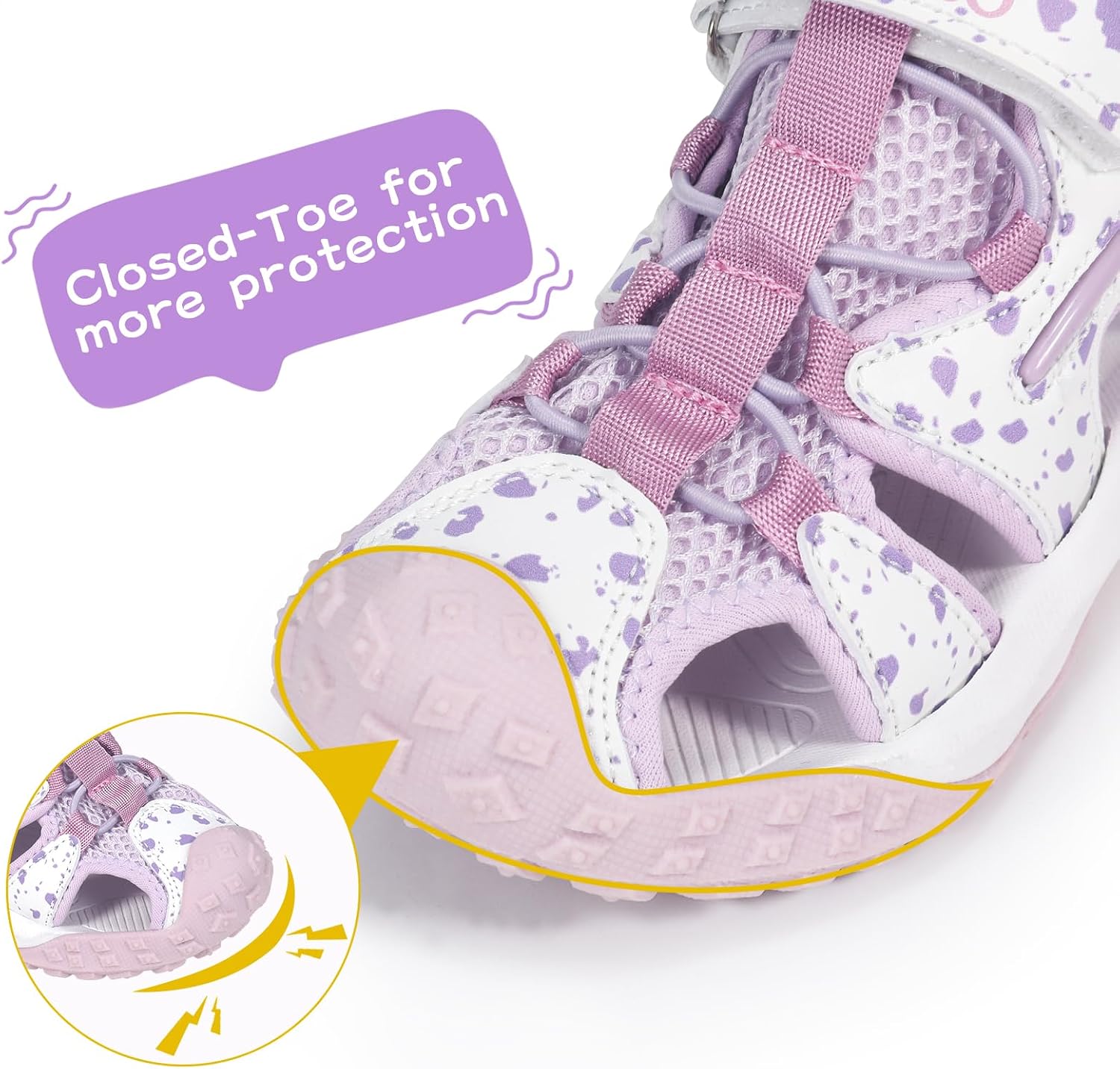 Girls Boys Toddler Sandals Summer Kids Sport Sandals Closed Toe Water Beach Hiking Lightweight Athletic Outdoor image 2