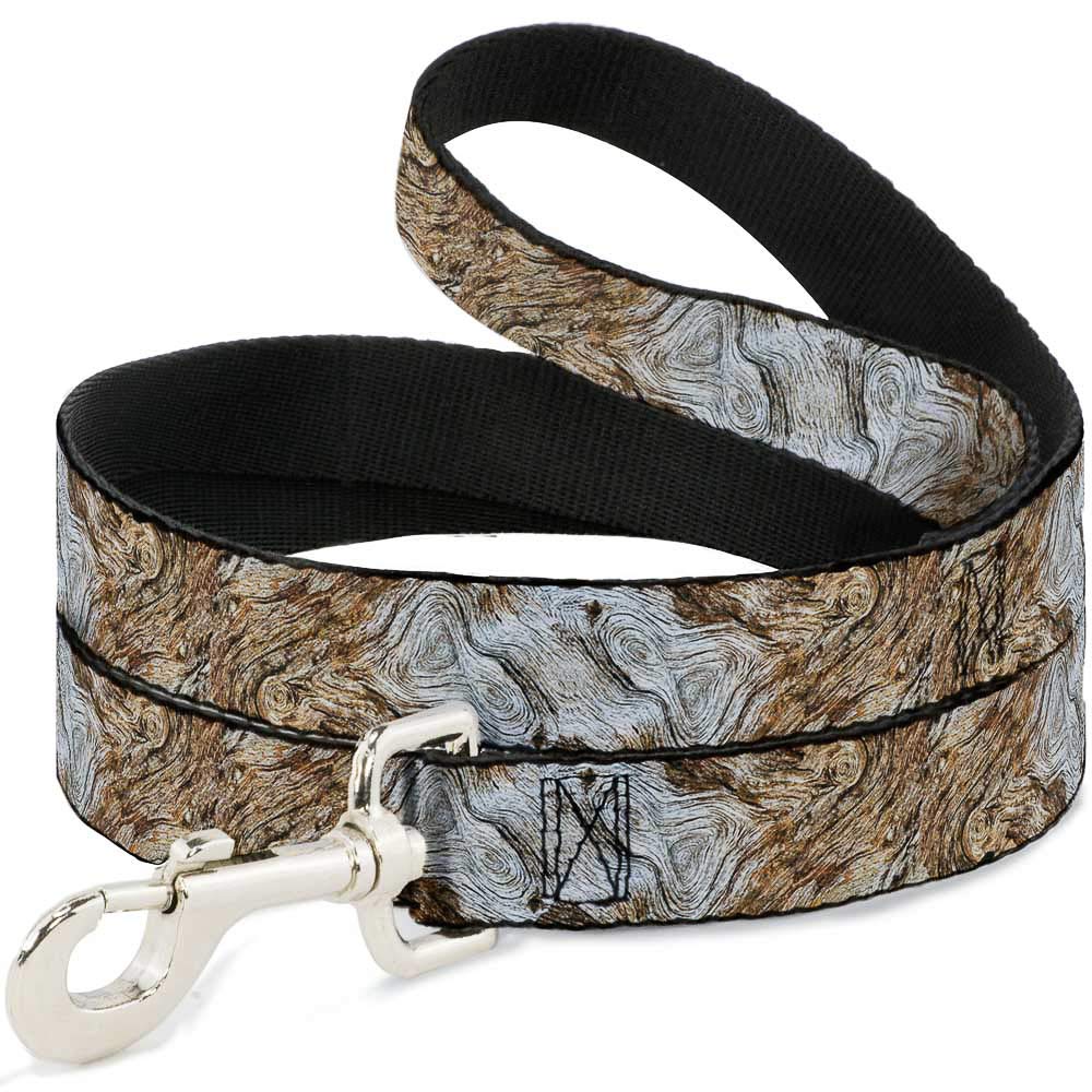 Laisse pour animal de compagnie Buckle-Down à motif bois naturel