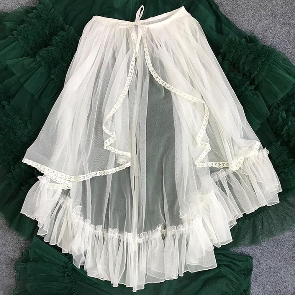 Amazon.com: JWTSWLN Detachable Victorian Ruffle Tie on Tutu Bustle