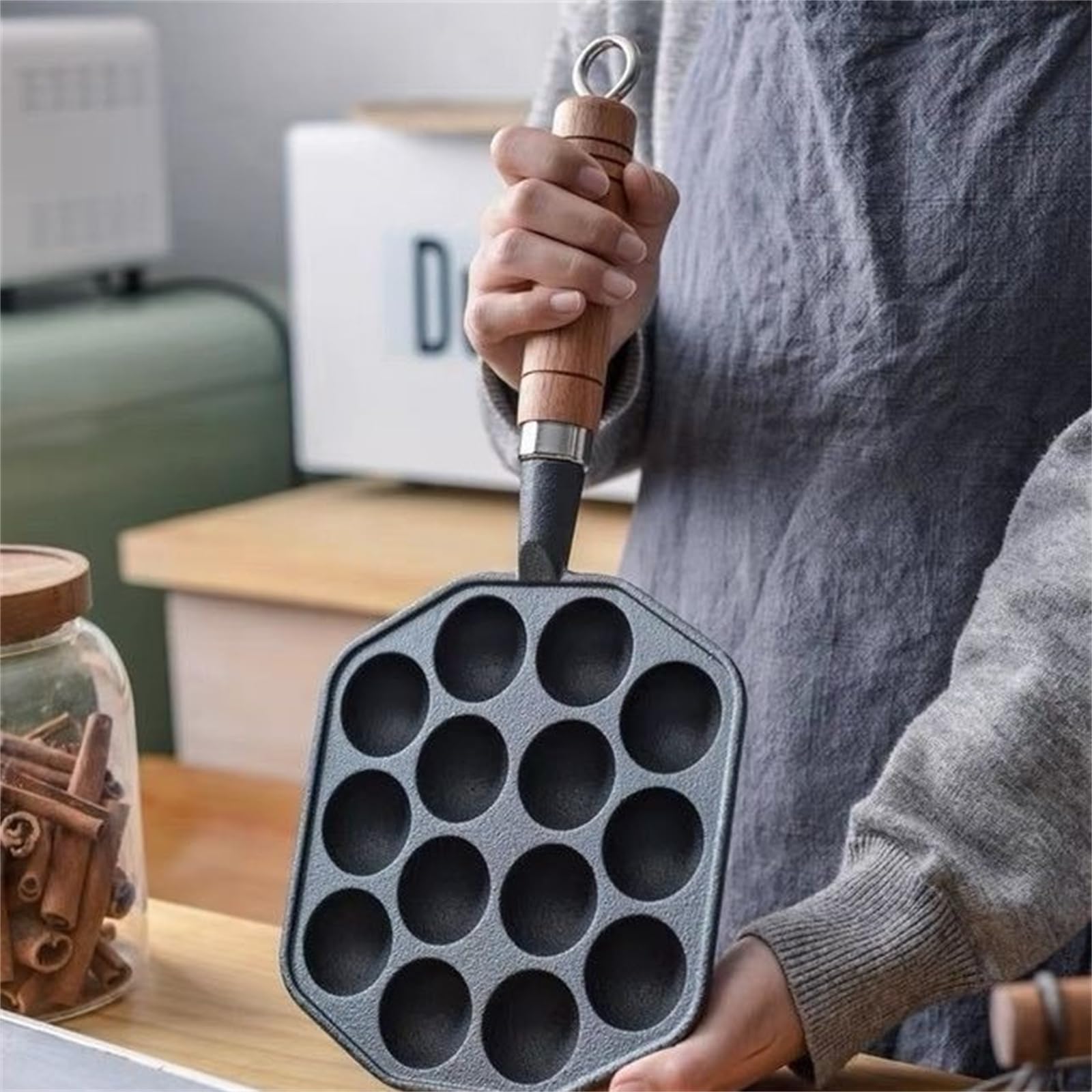 Amazon | たこ焼き鍋 たこ焼き器 鋳鉄タコ焼き皿家庭用コーティング