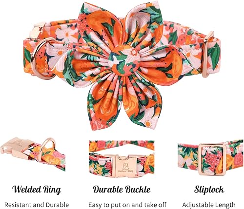 Miniatura 49 de Lionheart glory Collar de perro con bandera estadounidense, collar de flores para perro del 4 de julio, resistente y ajustable, collar patriótico