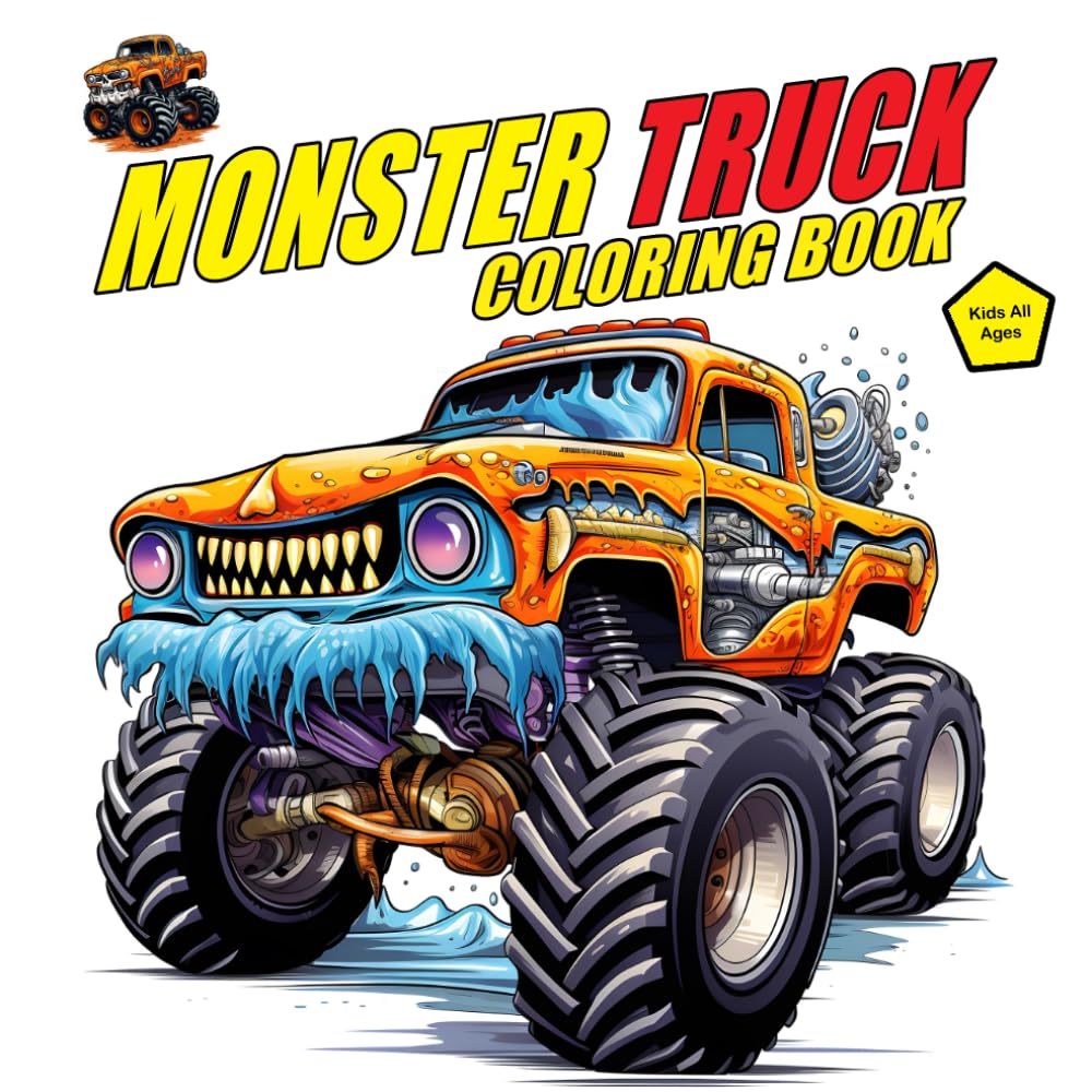Monster Truck Coloring Book A KidFriendly monster Trucks Coloring
