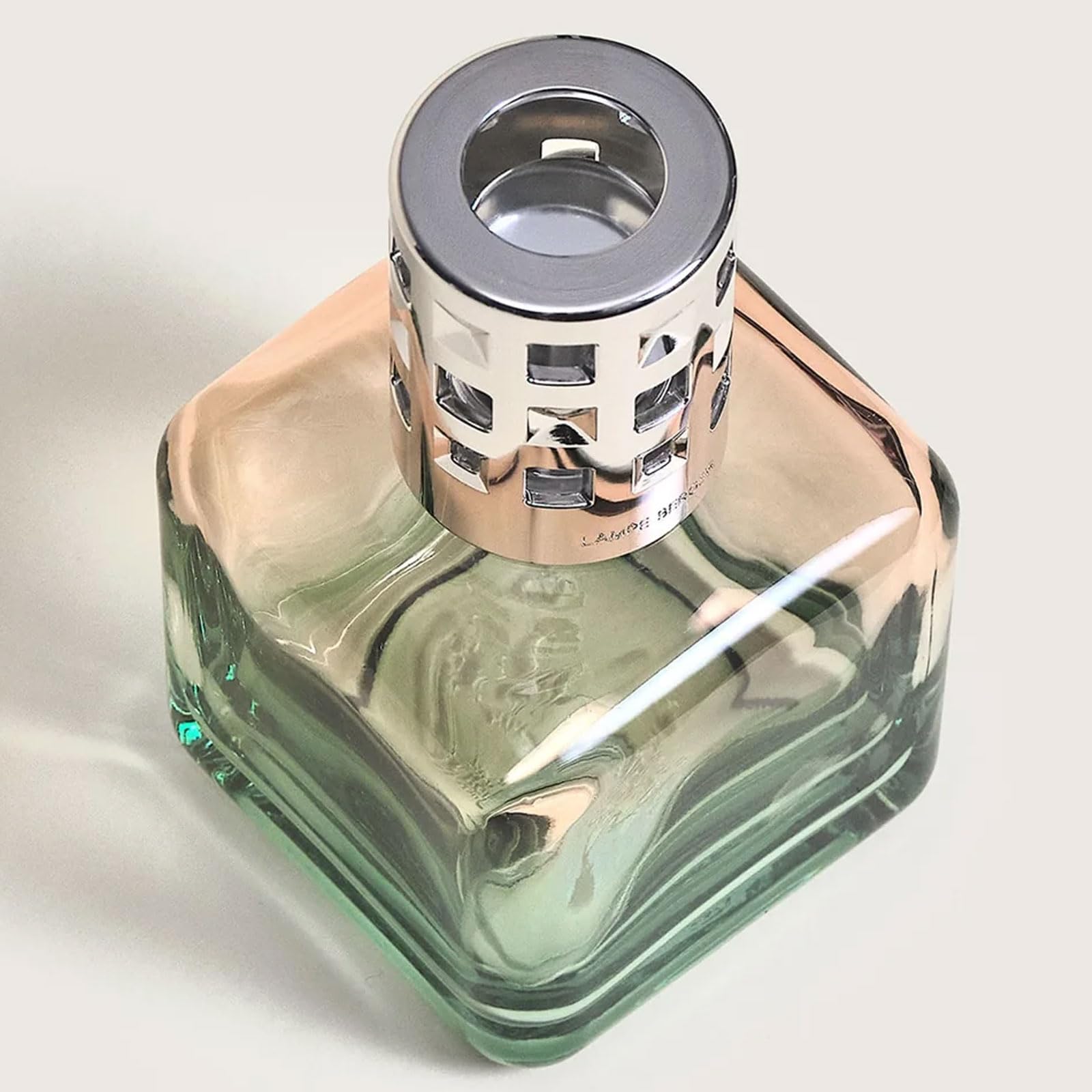 Maison Berger Geschenkset Eiswürfel – Raumduft-Diffuser 250 ml – entfernt Gerüche, reinigt die Luft, dekoratives Objekt für Zuhause oder Büro (Grüner Pfirsich – Eisenkrautschale)