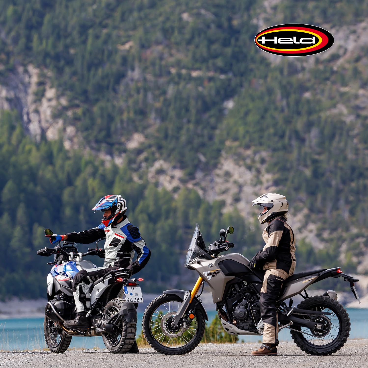 Held Hakuna Matata 3 Top Adventure Touring Motorrad Jacke Herren Wasserdicht - Textil Motorradjacke mit Protektoren D3o T5 Level 2 - CE Schutzkleidung Klasse AA