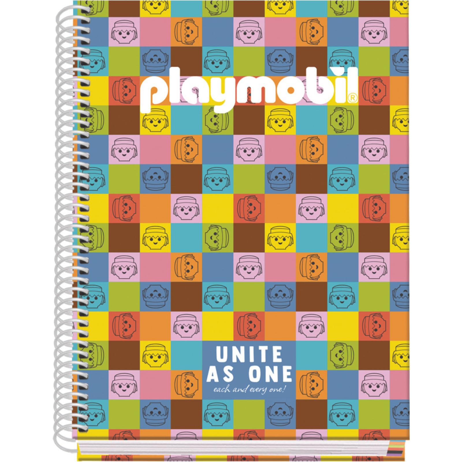 Cahier A5 Quadrillé 100 Feuilles 90 g/m² 16,2x21 cm Couverture Rigide Reliure à Anneaux