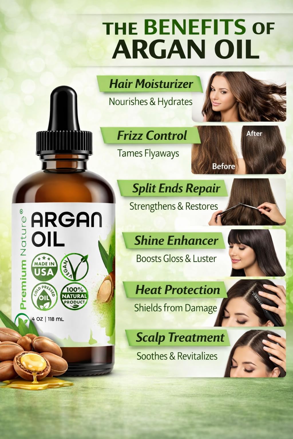 美容液 Arganiae100% Pure Argan Oil 100ml Argan Oil Organic, Virgin, 100% Pure, Cold Pressed Argon Oil Serum