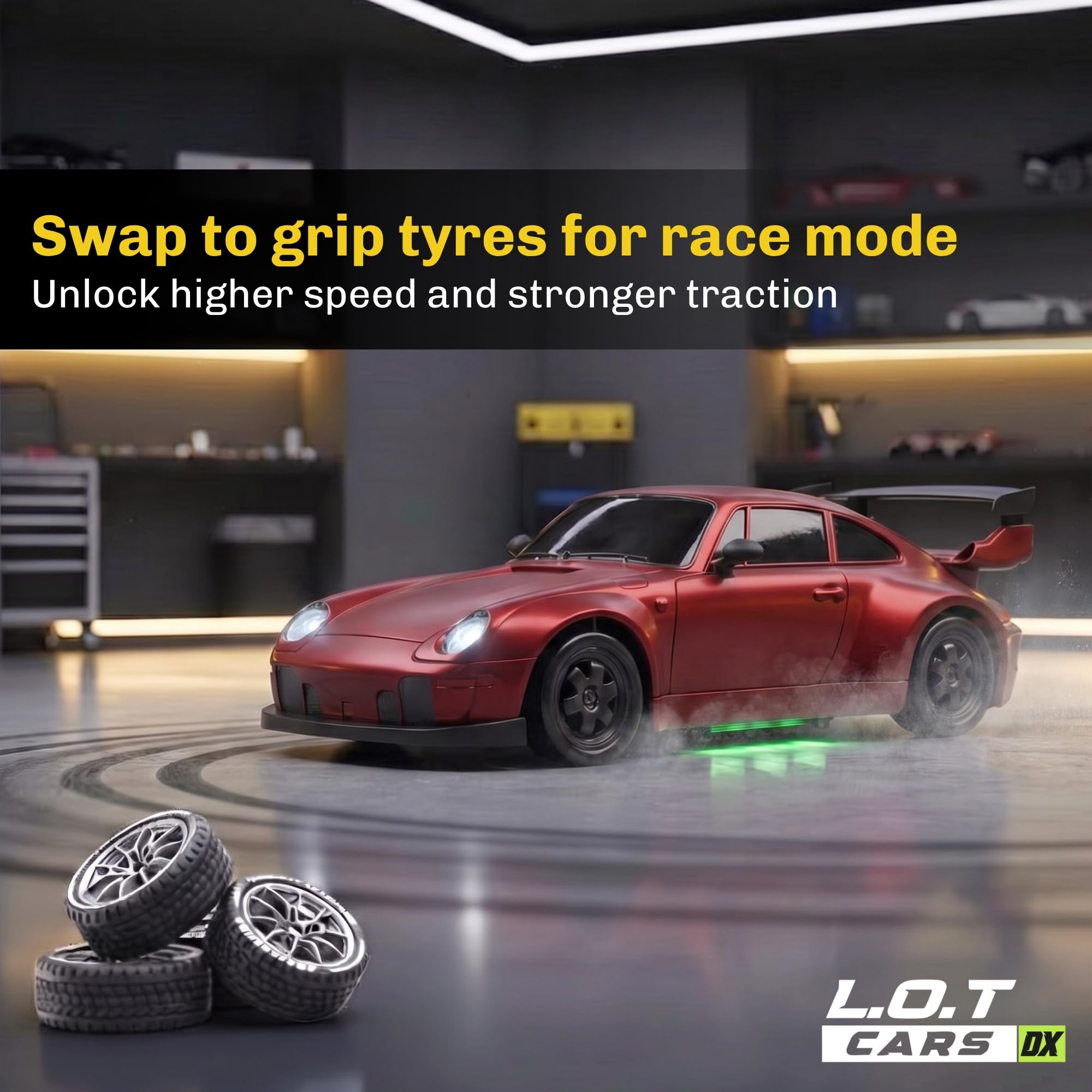 L.O.T TOYS Flare RC Drift Car - 2.4Ghz Remote Control -4