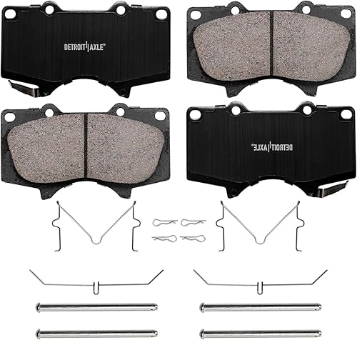 Miniatura 8 de Detroit Axle - Kit de freno delantero para Toyota Tundra 2000-2006, rotores de freno Sequoia 2001-2007 y pastillas de freno de cerámica 2002 2003