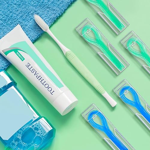 Miniatura 7 de Vesici 600 piezas de enhebrador de hilo dental para puentes, aparatos ortopédicos e implantes, diseño de bucle de nailon multifuncional para tus