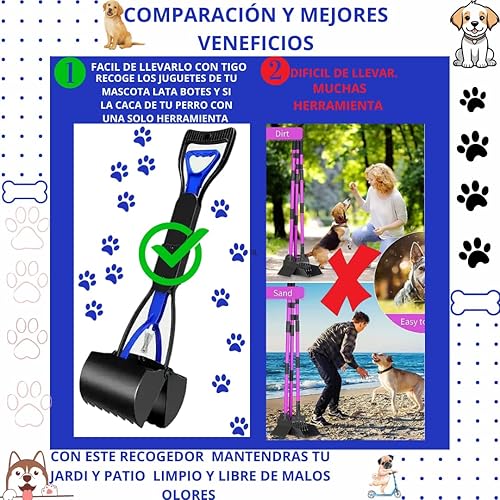 Miniatura 6 de Recogedor de excrementos di adiós a los olores desagradables y a las heces de tu perro. El recogedor de excrementos de última generación está