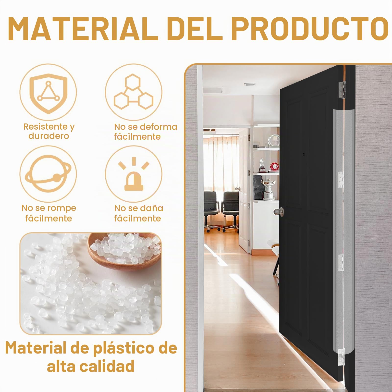 Protector Puertas Bebe, Autoadhesivo Protector Puertas Niños Dedos 17x120CM Protectores de Pellizco de Puerta Transparente Protectores Puertas Bebe para Bebés Niños Escuela Hogar, 1 Piezas