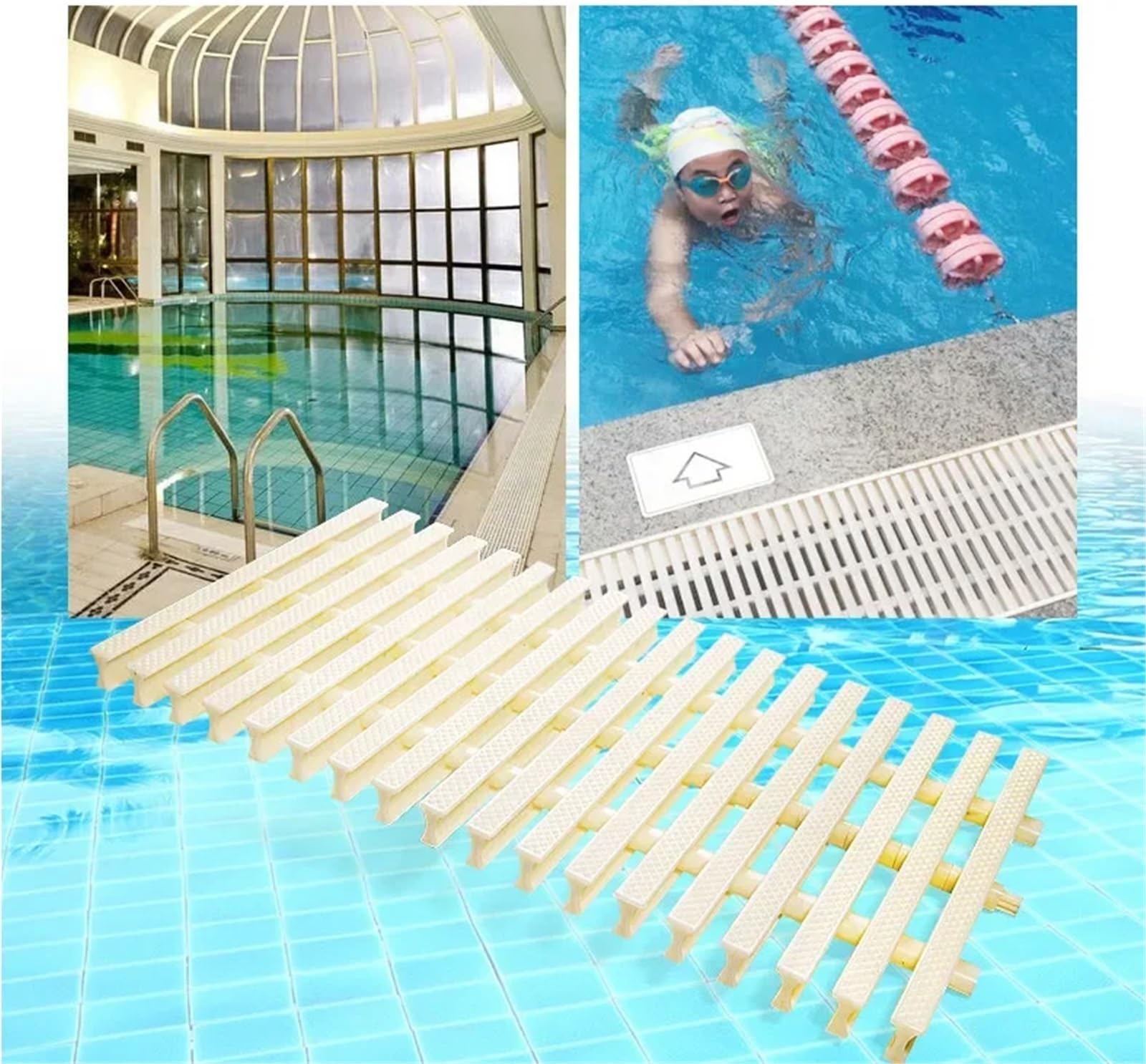 Rejilla Desague Ducha Splicing Drainage Grid For Outdoor Bathroom Drain | Swimming Pool Drainage Grille Sewer Cover Grates,Width 20cm And 25cm And 30cm(250 X24mm Length 1m)