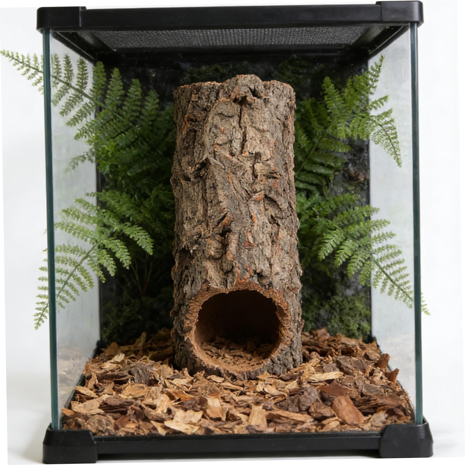 HEALLILY Naturale per di Sughero e in Nascondiglio Rettili Corteccia Sicuro Decorazione Piattaforma di Arrampicata Gechi e Serpenti Terrario Habitat Rettilario