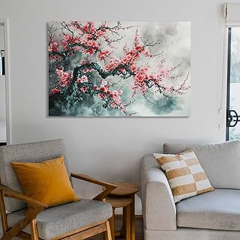 絵画　インテリア　絵　油絵　F4-090516　花（梅） 絵画 インテリア 絵 油絵 F4-090516 花（梅） INDOORPLUS公式