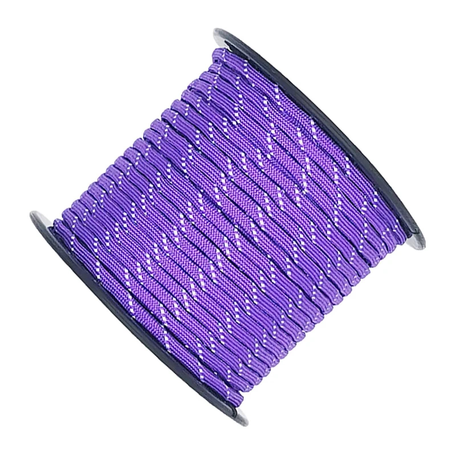 Paracord Paracord-Seil, 50/100 m, multifunktional, 7 Kerne, reflektierend, 550, 4 mm, Camping, Outdoor, Fallschirmschnur, Lanyard, Rettungsseil