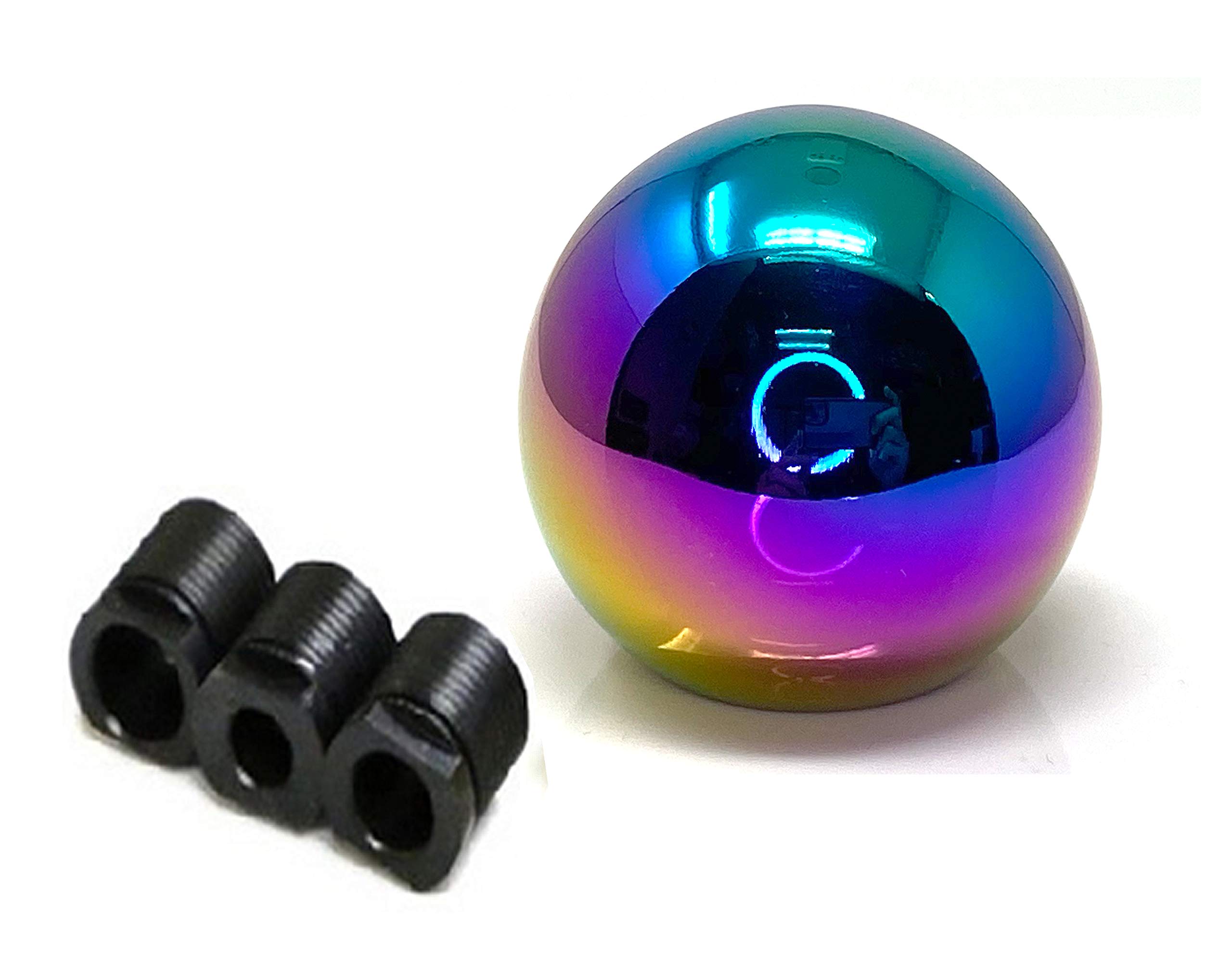 ICBEAMER New Drift Shape Bar Neo Chrome Ball Manual Stick Shift Drive Vehicle Shift Knob [Pack of 1 pc]