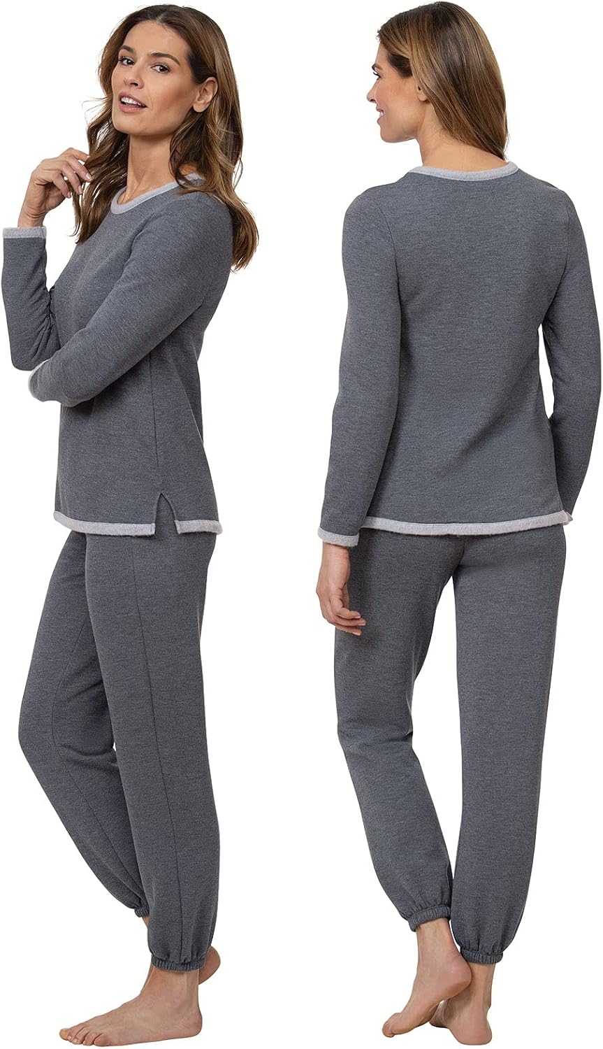 PajamaGram Women's Classic Dots SS Pullover Capri PJ - Image 2