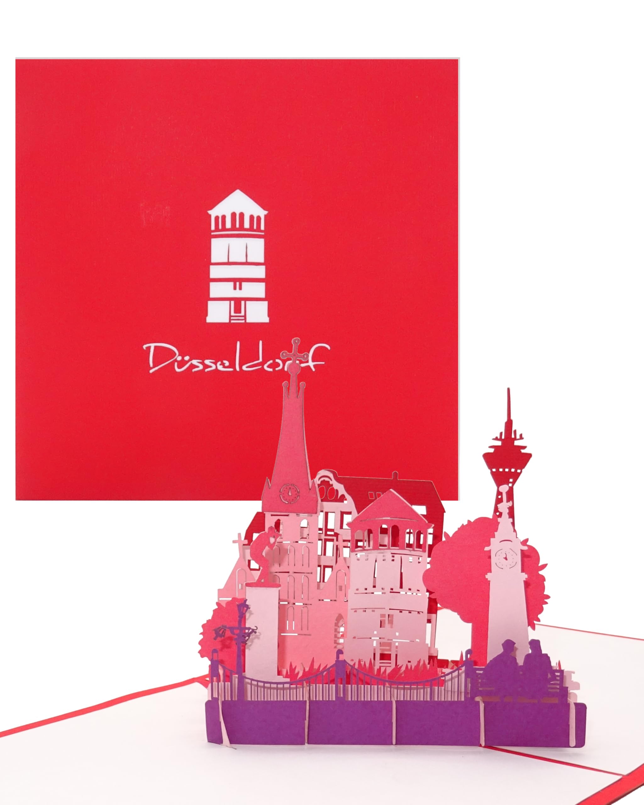 Biglietto Pop-up 3D "Magonza - Panorama Con La Cattedrale Di Magonza E La Città Vecchia" - Biglietto Di Auguri Unico Come Biglietto Di - Foto 11